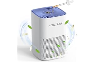 KITCANIS Air Purifier for Home Bedroom, HEPA H13 Filter Air Purifiers, Portable Silent Night Air Cleaner with Aromatherapy Diffuser for Pet Smell, Pollen, Odour, Smoke, Allergies, Dust, Desktop, Mini