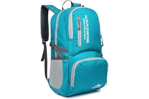 Crenze 35L/45L Lightweight Foldable Backpack Travel Hiking Daypack, Men Women Durable Handy Waterproof Rucksack for Camping Mountaineering Walking Cycling Climbing