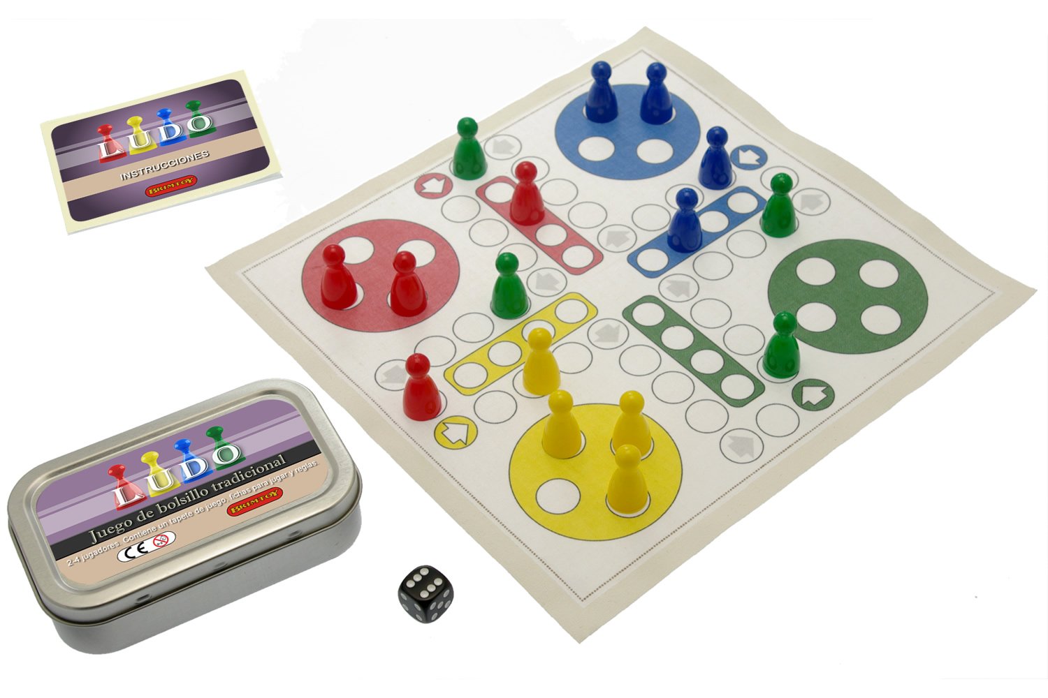 Brimtoy Ludo. Juego de Bolsillo Tradicional. - Imagen 3