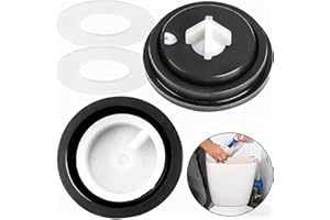 Amazleer Joints Diaphragme pour Chasse d'Eau WC, Valve à Admission Latérale, Lot de 2, Noir