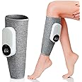 Pretocter Leg Compression Massager Electric Calf Foot Massager with Heat Cordless Muscle Massager with 3 Modes Intensities Heated Knee Sleeve Wrap Foot Massager Machine Gift for Dad Mom Foot Massager