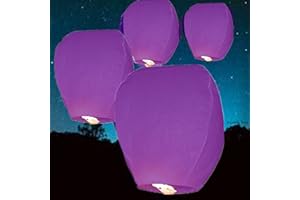 A Liittle Tree-20 Eco-friendly Chinese Flying Sky lanterns (Purple)