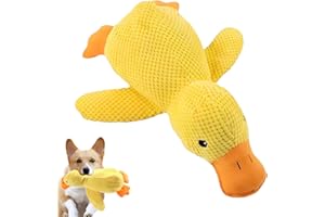 TFSZE Giocattolo di intelligenza per cani,anatra antistress,giallo anatra,antistress(L)