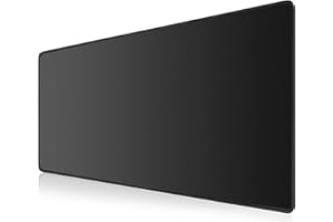 LL-COEUR XXL czarna podkładka pod mysz do gier 99 cm x 49 cm x 0,2 cm, klawiatura do laptopa, mata na biurko (1000 x 500 x 2 mm)