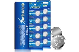 avmzvo CR2477 batteri, 3 V litiumknappcellsbatterier 2 477, DL2477, 10 stycken