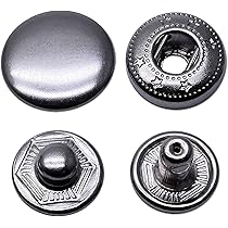 50 Stück Druckknöpfe Set 15mm - Mit Installationswerkzeug Für Jeans & Jacken