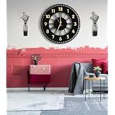 WOODEN VIP DECORATIVE WALL CLOCK WITH ASWOOD MODERN TABLE SET