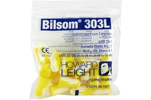 HOWARD LEIGHT Bilsom 1007192, Tappo per Le Orecchie Unisex – Adulto, Giallo / bianco, Taglia Unica