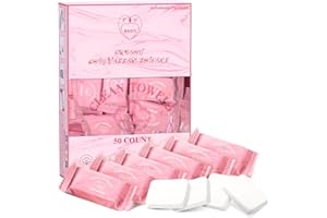 FCAEON Comprimé Serviette Tablette 30x23cm 50 emballé individuellement Emballé individuellement Jetable Voyage Mini Pièce de monnaie Lingettes nettoyantes extensibles Lingettes (Violet)