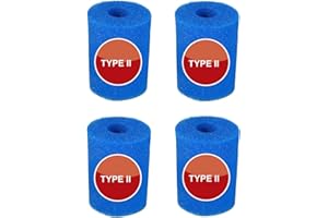 HEIBTENY 4 esponjas de filtro para filtro de piscina tipo para Intex I/II/VI/D, filtro de piscina reutilizable, filtro de espuma de alta elasticidad para limpieza de piscinas