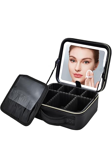 Beauty Case Da Viaggio IFalarila Con Ricaricabile Specchio A LED