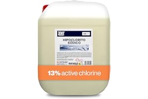 Hostelpak | 20 l | Hipoclorito Sódico 13% Cloro Activo | Solución de Limpieza Multiusos para Hogar y Exteriores | para tratamientos en Piscinas