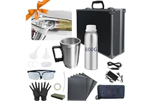 Nartov Polish Phare Voiture Kit avec 800G Kit de réparation de Phare de Restauration de Phares pour Auto et Moto Outil de réparation de Phare de Voiture (Kit de réparation de Phare)