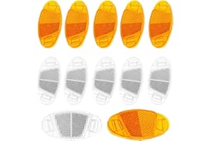 SULIUDAJI 12 Pezzi Catarifrangente Bici,Catarifrangente per Raggi di Bicicletta Catarifrangenti Raggi Ruota Riflettori per Biciclette Riflettori Bici per Guida Notturna per Tutti i Tipi di Bicicletta