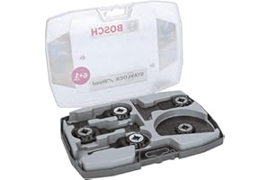Bosch Accessories Professional 7 tlg. Starlock Tauchsägeblatt/Segmentsägeblatt Set (für Holz und Metall, Zubehör Multifunktionswerkzeug)
