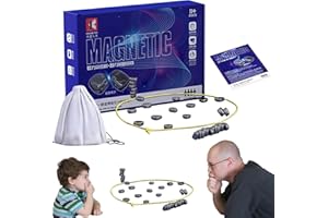 TONGXIYU Tisch-Magnetspiel,Magnetic Chess Game, Battle Chess with Magnetic,Magnet-Schach-Spiel,Tragbares Schachbrett-Party Für Familientreffen.