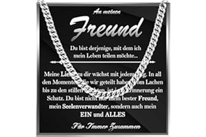 FAOMZQ Geschenke für Männer, Edelstahlkette für ihn, Halskette Geschenk für Meinen Mann Freund Bruder Sohn Papa Bonus Papa, Kette Geschenk zum Vatertag Geburtstag Valentinstag Jahrestag Weihnachten