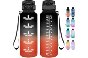 ‎GRSTA Grsta Trinkflasche - Trinkflasche 1,5 Liter - Trinkflasche mit Strohhalm BPA Frei, Trinkflasche Sport, Trinkflasche Kohlensäure Geeignet, Wasserflasche für Fitness, Fahrrad, Gym, Camping und Schule