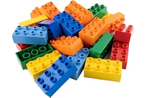 STEIN-EXPERTE Lego® DUPLO® 2 x 4 kamienie – 25 x kolorowe klocki podstawowe (3011) | idealne do kreatywnego budownictwa i małych dzieci