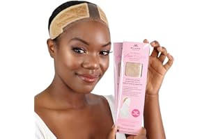 MILANO COLLECTION Milano Original Lace WiGrip Comfort Band, bande de préhension en velours pour perruque, bandeau antidérapant réglable pour perruques, idéal pour la perte de cheveux (Nude, 2 Pack)