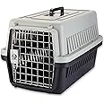 Foodie Puppies Portable Pet Carrier Crate with Handle (Fiber Cage - Large) (57 x 37 x 35cm) for Small Dogs, Cats & Rabbit Animal Carrier Travel Cage Box with Metal Door & Spring Lock (Color May Vary)