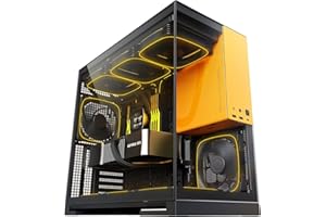 Geometric Future M5 Mid Tower ze szkła hartowanego, obudowa do gier E-ATX/ATX, stal 1,2 mm, typ C, panele beznarzędziowe, obsługa chłodnicy 420/360, wentylator ARGB PWM 140 m x 5 wstępnie