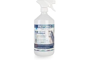 BIOEQUIPE REP360b Repellente Zanzare, Moscierini,Mosche, Soluzione 100% Naturale Spray Anti Insetti, Pulci e Zecche. flacone da 1l.