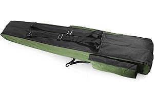 ‎AVES-24 Aves-24 Rutentasche Angelkoffer mit 1, 2 oder 3 Fächern – Angeltasche für 80 bis 190 cm Ruten – Robuste Fishing Tasche für Angelzubehör