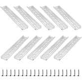 DIN Rail Aluminium Pack of 10 300 mm Long DIN Rail Aluminium DIN Rail Support Rail for Cabinet Electrical Cabinets Mounting o