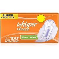Whisper Choice Regular 20 Pieces Sanitary pads for women