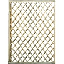 SUINGA Lamellenpanel Gerade 90x180 Cm – Quadratmuster 4 Cm, Aus FSC-Holz, Für Sichtschutz & Deko