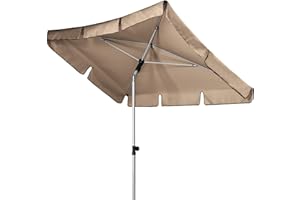 Doppler Active - Parasol rectangulaire pour balcon et terrasse - Pliable - 180 x 120 cm