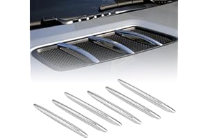 AUSMILA For Mercedes R172 SLK Class 2011-2019 R172 SLC Class 2015-2019 Hood Vent Fin Grill Trims 6PCS