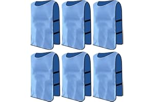 PTJJXA 6 Piezas Petos Futbol Adultos, Sports Petos de Entrenamiento, Chaleco de Entrenamiento Petos Futbo, Baloncesto, Rugby, Tamaño xl, Petos Deportivos Transpirables, Chaleco Deportivo