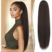 S-noilite Kordelzug-Pferdeschwanz Aus Synthetischem Haar – 60 Cm, Aschbraun, Mit Clip, Für Natürlichen Look