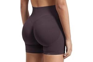 ZAAYO Pantaloncini sportivi da donna, per allenamento e allenamento, da 4,5", senza cuciture, per motociclisti