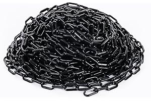 szkoo Catena di chiusura a catena, 30,5 m, in plastica, per sicurezza di allarme, controllo umano, traffico, linea di coda