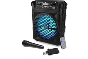Zwangere KoolStar SOUNDKUB08 Autonome LED - 200W 8 "- USB/SD/BT Remote + microfoon +