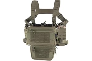 VOTAGOO Paintball Brustschützer - Taktische Weste, Molle Modular Micro Fight Plattenträger Chest Rig