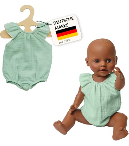 Heless 1321 - Puppenkleidung im Design Bunny Lou, Body mit Tutu, Hasenapplikation und Blumenmuster für Puppen und Kuscheltiere der Größe 28-35 cm Heless 1321 - Puppenkleidung im Design Bunny Lou, Body mit Tutu, Hasenapplikation und Blumenmuster für Puppen und Kuscheltiere der Größe 28-35 cm