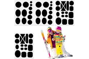 ROONTIN 60 Pieces Nylon Repair Patches - Nylon Repair Tape Down Jacket Patches Self Adhesive Clothes Repair Patch in Different Size and Shapes for Down Jacket, Tent, Bag and Outerwear Repair