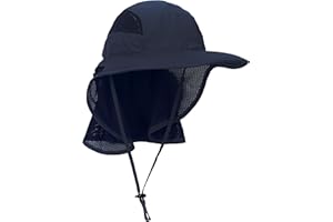 WANYING Unisex Gorra de Safari con Extra Largo Protector de Nuca 12cm Gran Borde para Actividades al Aire Libre Sol Protección UV