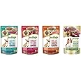 Jerhigh Wet Food in Jelly for Dog Combo Chicken Meat with Roasted Duck 12pc, Grilled Chicken Meat 12pc, Chicken Meat with Liver 12pc, Chicken with Riceberry Liver Flavor 12pc (48x130g)
