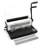 RAYSON Wire Binding Machine, 34 Round Holes,130 Sheet Binding / 15 Sheet Punching, A4, Heavy Duty Wire Binder with 34 Disenga