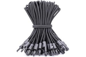 BYZANDQI Gumka napinająca z haczykami, 12 sztuk, ekspandery z hakami 15 cm, napinacz do plandek, namiotu, gumowych napinaczy do plandek, namiotu, na kemping