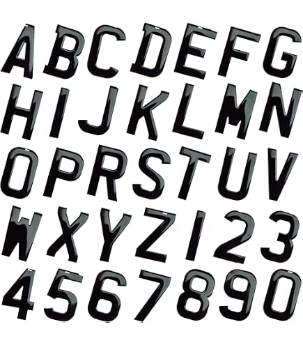 350 3d Black Gel Number Plate Digits (made To Match 4d 2 M Sport 4D