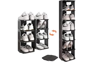 Kitstorack Schuhregal mit 7 Ebenen, schmalSchuhregal, Schuhablage, Schuhaufbewahrung, Platz Sparen Schuhaufbewahrung für Wohnzimmer Eingangsbereich Flur und Garderobe