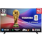 Toshiba 80 cm (32 Inches) HD Ready Smart LED TV | Dolby Audio & DTS Virtual:X | Game Mode | REGZA Engine | VIDAA OS | 32V35RP (Black)