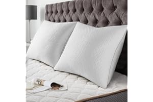 ‎BEDSTORY BedStory Kopfkissen 80x80 2er Set mit abziehbarem Bambusfasern Bezug, Antimilben und antibakteriell Kissen aus 1500g x 2 Mikrofasern, hypoallergen bequemes Weiches und atmungsaktives Kissen