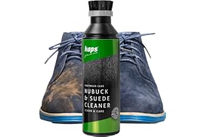 Nubuck och Suede Shoe Boot Cleaner med Brush applikator Cap, schampo för alla färger, av Kaps, 75 ml - 2,53 fl. uns.